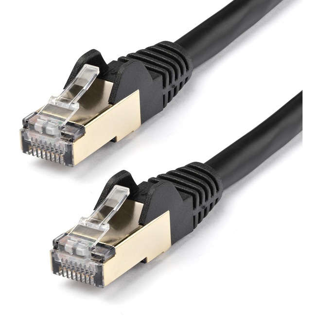 Picture of StarTech.com 10m Cat6a Patch Network Cable - STP - Black